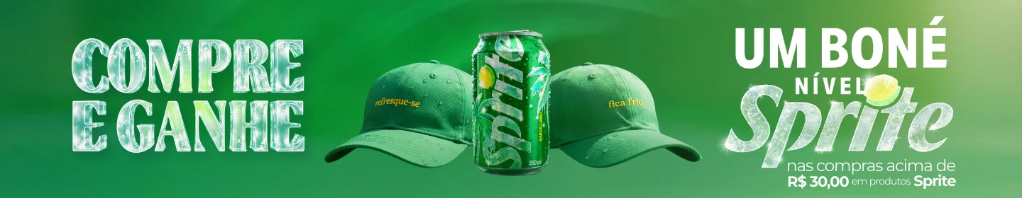Compre e ganhe um Boné Sprite